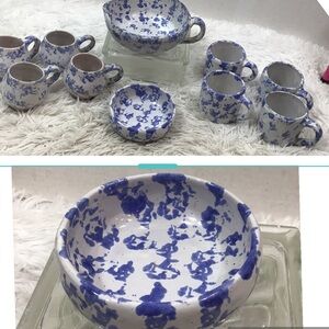 Bybee Pottery Sponge ware small bowl
